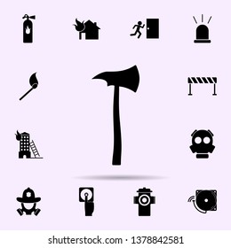 fire axe icon. Fireman icons universal set for web and mobile