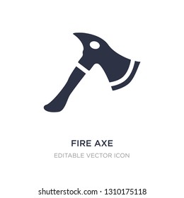 fire axe icon on white background. Simple element illustration from General concept. fire axe icon symbol design.