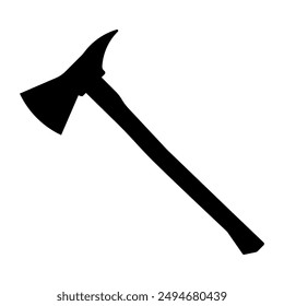 Fire Axe Sign Symbol. Firefighter Axe. Vector Illustration.