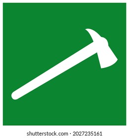 Signo de símbolo de Fire AX, Ilustración vectorial, Aislar en etiqueta de fondo blanca. EPS10