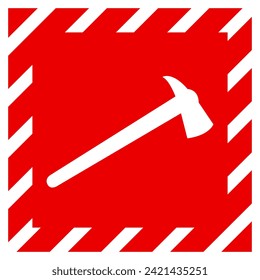 Fire AXE Symbol Sign, Vector Illustration, Isolate On White Background Label. EPS10