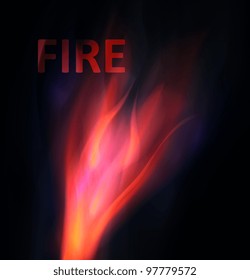Fire background. Abstract  vector illustration eps10