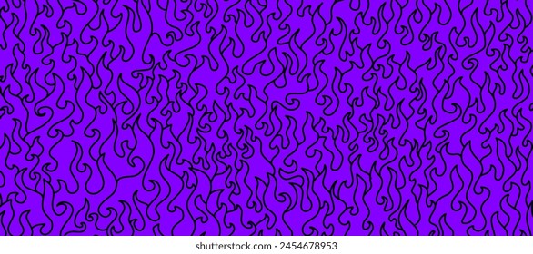 Feuer Hintergrund. Flammen Hintergrund. Doodle Feuer Hintergrund. Flammloses Muster. Feuer Flamme nahtlose Muster.	Hintergrund des Brandmusters.