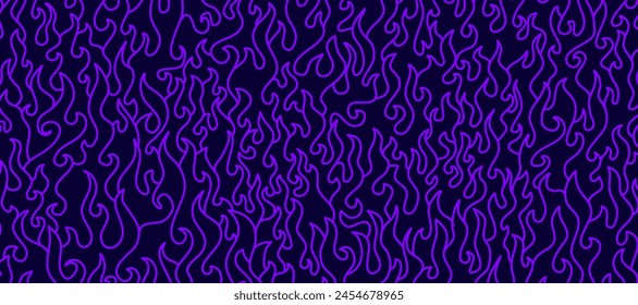 Feuer Hintergrund. Flammen Hintergrund. Doodle Feuer Hintergrund. Flammloses Muster. Feuer Flamme nahtlose Muster.	Hintergrund des Brandmusters.
