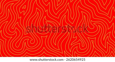 Fire Background. flame Background. doodle fire background. Flame Seamless Pattern. Outline of flames background. Continuous fire line design.
