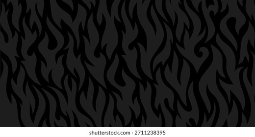 Plano de fundo do fogo. plano de fundo da chama. plano de fundo longo do fogo do banner. Chama Padrão Sem Costura. Incêndio chama padrão sem costura.	