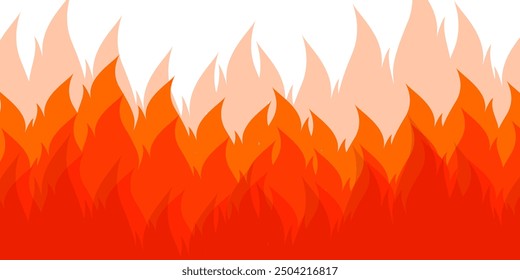 fire background in flat style. flame illustration.