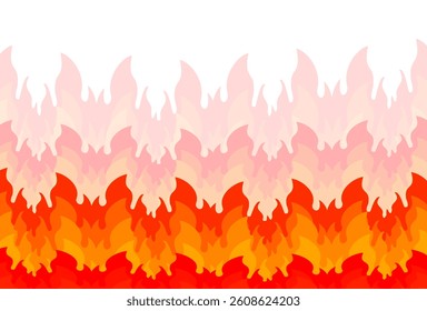 fire background in flat style. flame illustration.