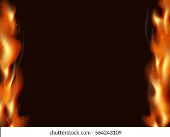 fire background for photo frame flame