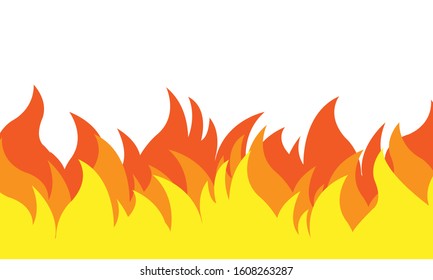 Fire Background Simple Design Vector Illustration Stock Vector (Royalty ...