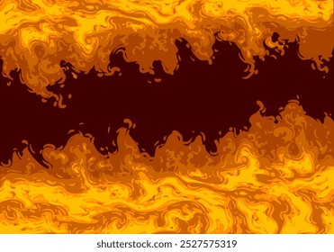 Fire background vector design. Fire flame frame, flaming border. Burning, blazing ignite wallpaper template.