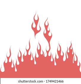 Fire background vector graphics tattoo 