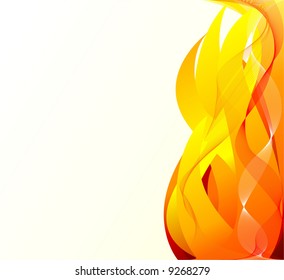 Fire background vector illustration