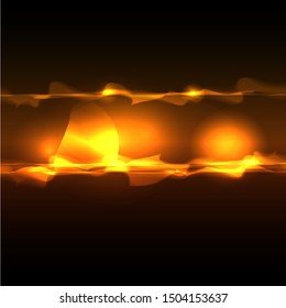 fire background, yellow light isolated background