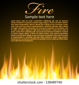 Fire background for your Design