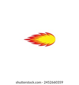 fire ball, animation, geometric symbol simple logo vector