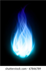 Fire ball flame burn vector background