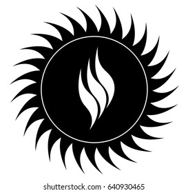 Fire ball icon - Illustration.