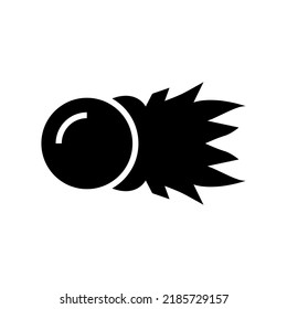 fire ball icon or logo isolated sign symbol vector illustration - high quality black style vector icons
