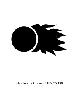 fire ball icon or logo isolated sign symbol vector illustration - high quality black style vector icons
