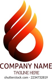 diseño de logotipo de bola de fuego. diseño vectorial y logotipo de la empresa, para su negocio