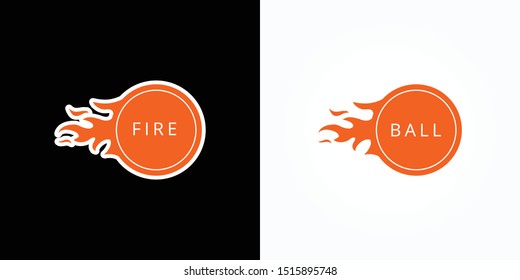 fire ball logo icon design element