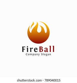 Fire Ball - Stylish hot fire logo