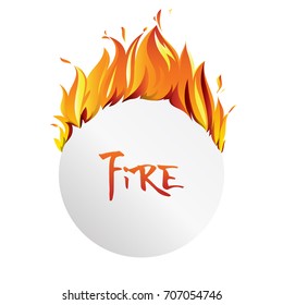 Fire banner design