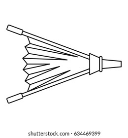 Fire bellows icon in outline style isolated vector illustration