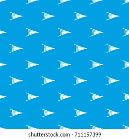 Fire bellows pattern repeat seamless in blue color for any design. Vector geometric illustration