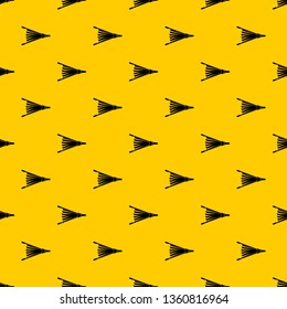 Fire bellows pattern seamless vector repeat geometric yellow for any design