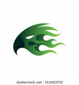 Fire Bird abstract logo template
