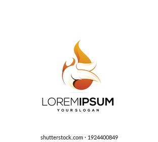 plantilla de diseño de logotipo de icono de protección contra incendios