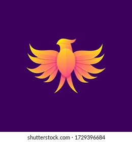 Fire bird illustration graphic vector