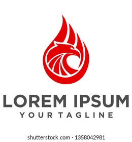fire bird logo design