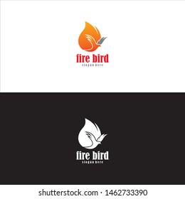 Fire Bird Logo in Vector