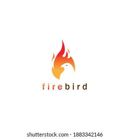 fire bird logo vector illustration color design