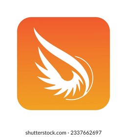 logotipo de ilustración de las alas de los pájaros