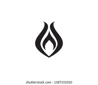 Fire Black Logo Stock Vector (Royalty Free) 1187151010 | Shutterstock