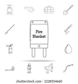 Fire Blanket Icon. Fireman Icons Universal Set For Web And Mobile