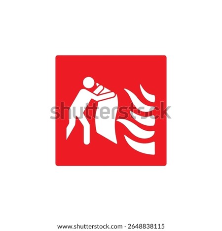 fire blanket icon symbol sign vector