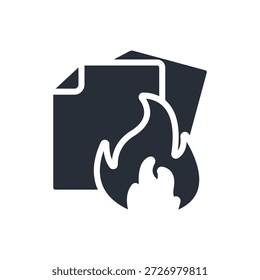 ícone de cobertor de fogo. vetor.Editável traço.sinal de estilo linear para usar web design,ilustração logo.Symbol.