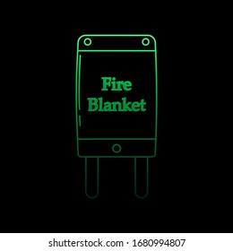 Fire blanket nolan icon. Simple thin line, outline vector of fireman icons for ui and ux, website or mobile application