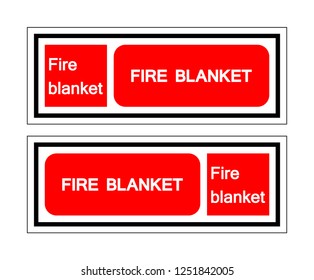 Fire Blanket Symbol Sign, Vector Illustration, Isolate On White Background Label. EPS10