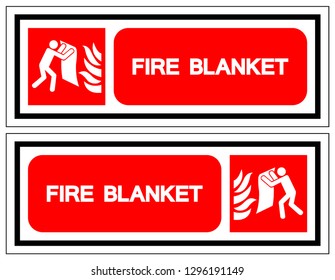 Fire Blanket Symbol Sign, Vector Illustration, Isolate On White Background Label. EPS10