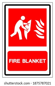 Fire Blanket Symbol Sign, Vector Illustration, Isolate On White Background Label. EPS10