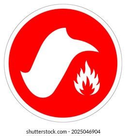 Fire Blanket Symbol Sign, Vector Illustration, Isolate On White Background Label. EPS10