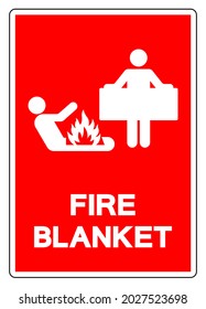 Fire Blanket Symbol Sign, Vector Illustration, Isolate On White Background Label. EPS10