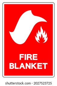 Fire Blanket Symbol Sign, Vector Illustration, Isolate On White Background Label. EPS10