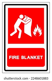 Fire Blanket Symbol Sign, Vector Illustration, Isolate On White Background Label. EPS10